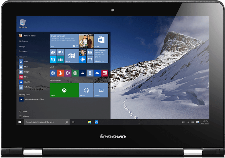 Lenovo Yoga 300 11-IBR | Pentium N3710 | 4GB DDR3 | 64GB SSD | 11,6”