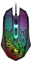 T-WOLF TF400 4-in-1 Gaming Set – RGB Toetsenbord, Muis, Headset en Muismat