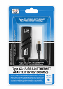 USB Type-C 3.1 naar USB 3.0 Ethernet Adapter 10/100/1000Mbps