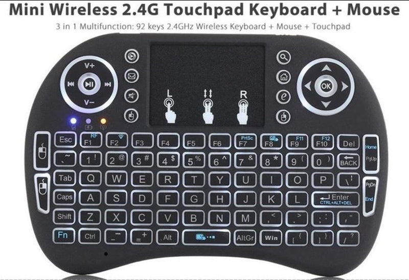 Mini Toetsenbord Muis Combo Wireless (Backlight)