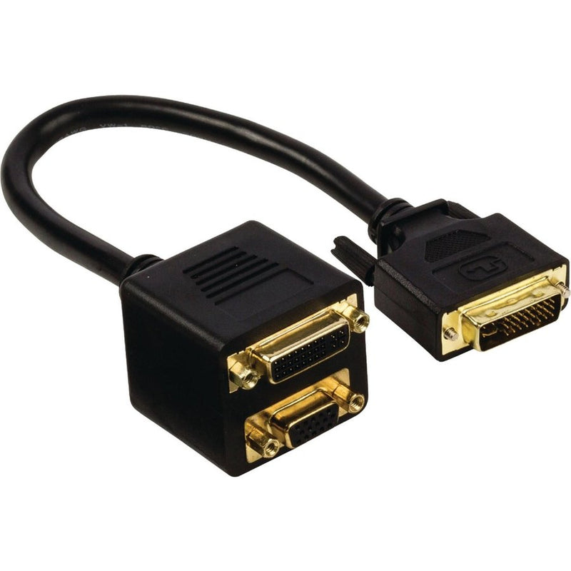 DVI-I (m) naar DVI-I en VGA (v) splitter - 0,20 meter